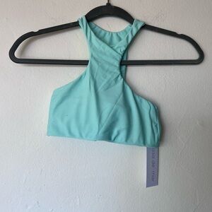 Issa de Mar Blue High Neck Bikini Top